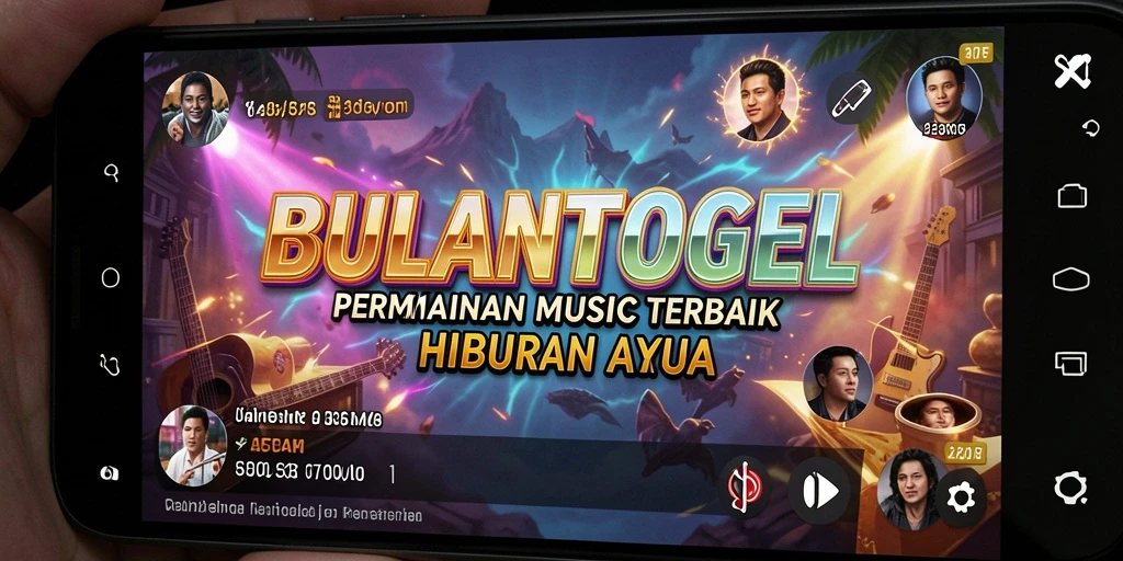 Screenshot gameplay BULANTOGEL yang menampilkan keseruan bermain musik.