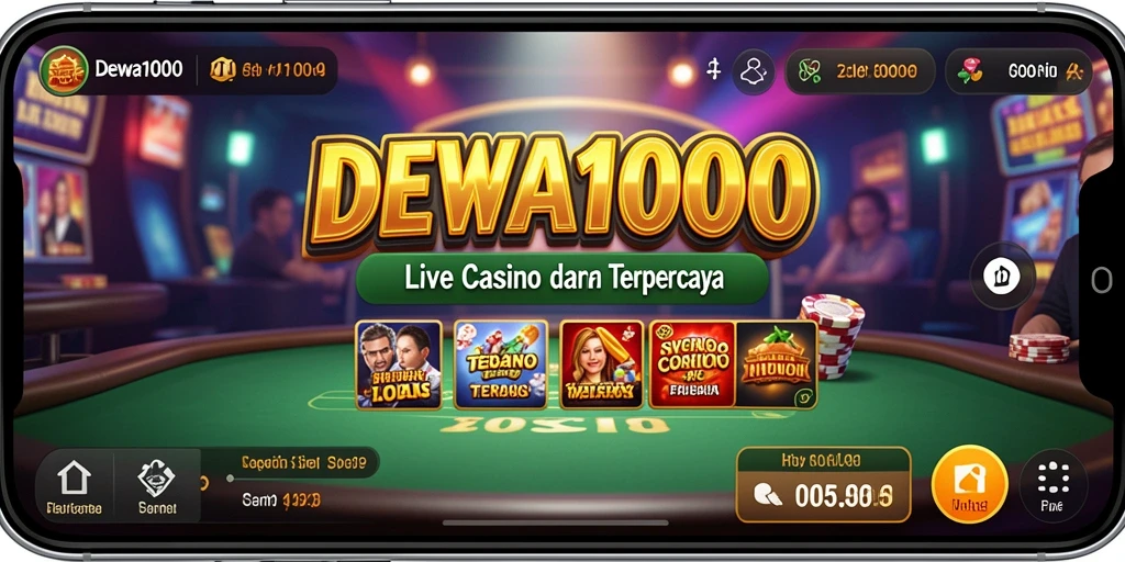Tampilan gameplay yang menarik dan interaktif di DEWA1000.