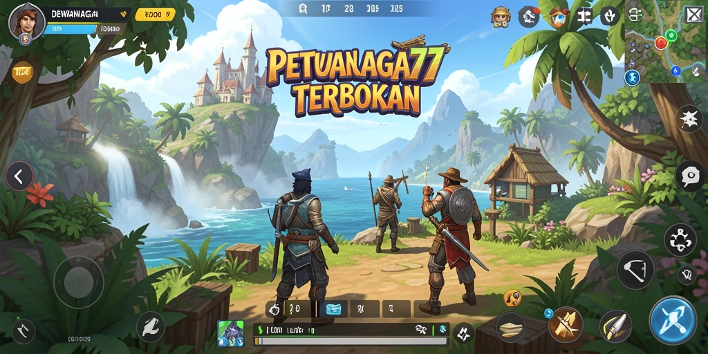Screenshot gameplay Open World DEWANAGA77 yang memukau.
