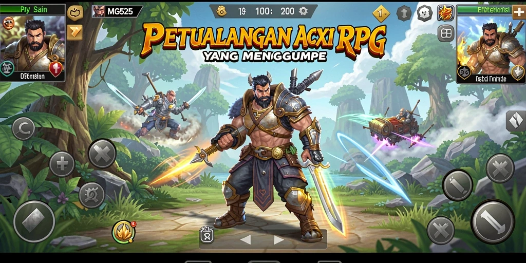 Tangkapan layar gameplay MG525 dengan aksi pertempuran yang mendebarkan.