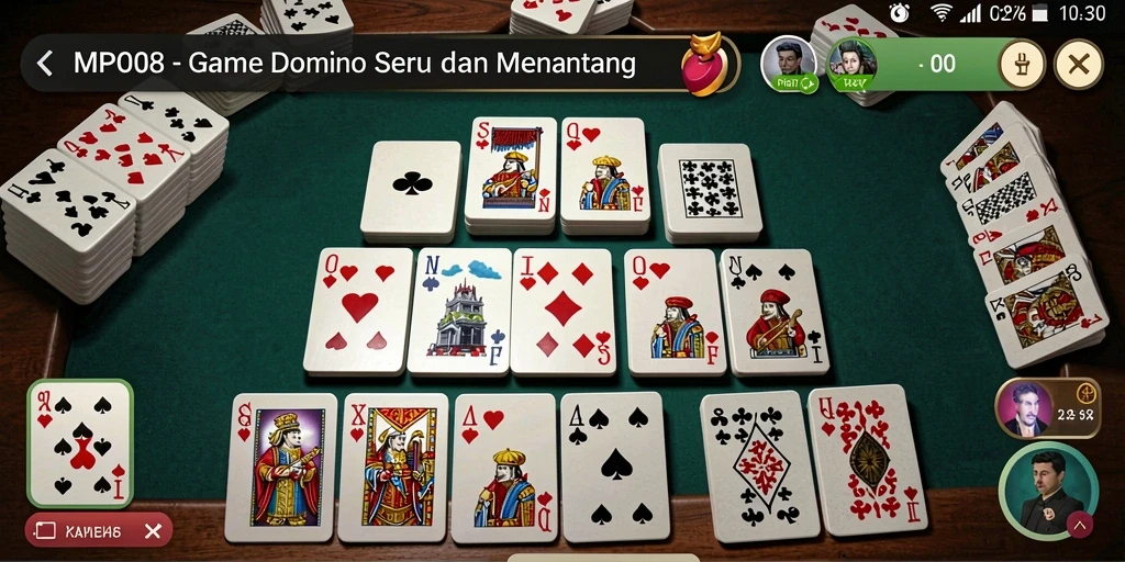 Tampilan seru dari gameplay Domino di MPO08