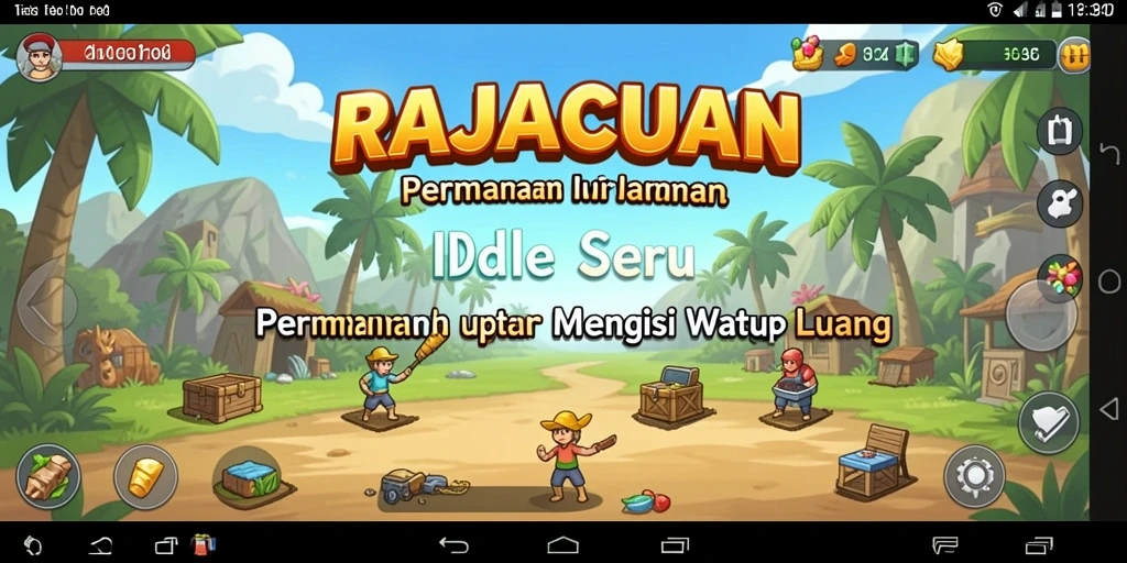 Tampilan gameplay menarik RAJACUAN yang seru dan santai.