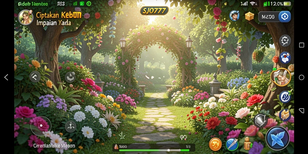 Screenshot SJO777 menampilkan kebun yang subur dan gameplay pertanian yang menarik.