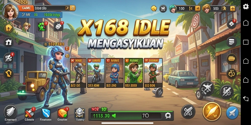 Tangkapan layar utama dari gameplay X168 yang seru dan menarik.